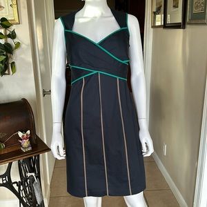 Jessica Simpson Dress Navy and Green Size 8 Like New